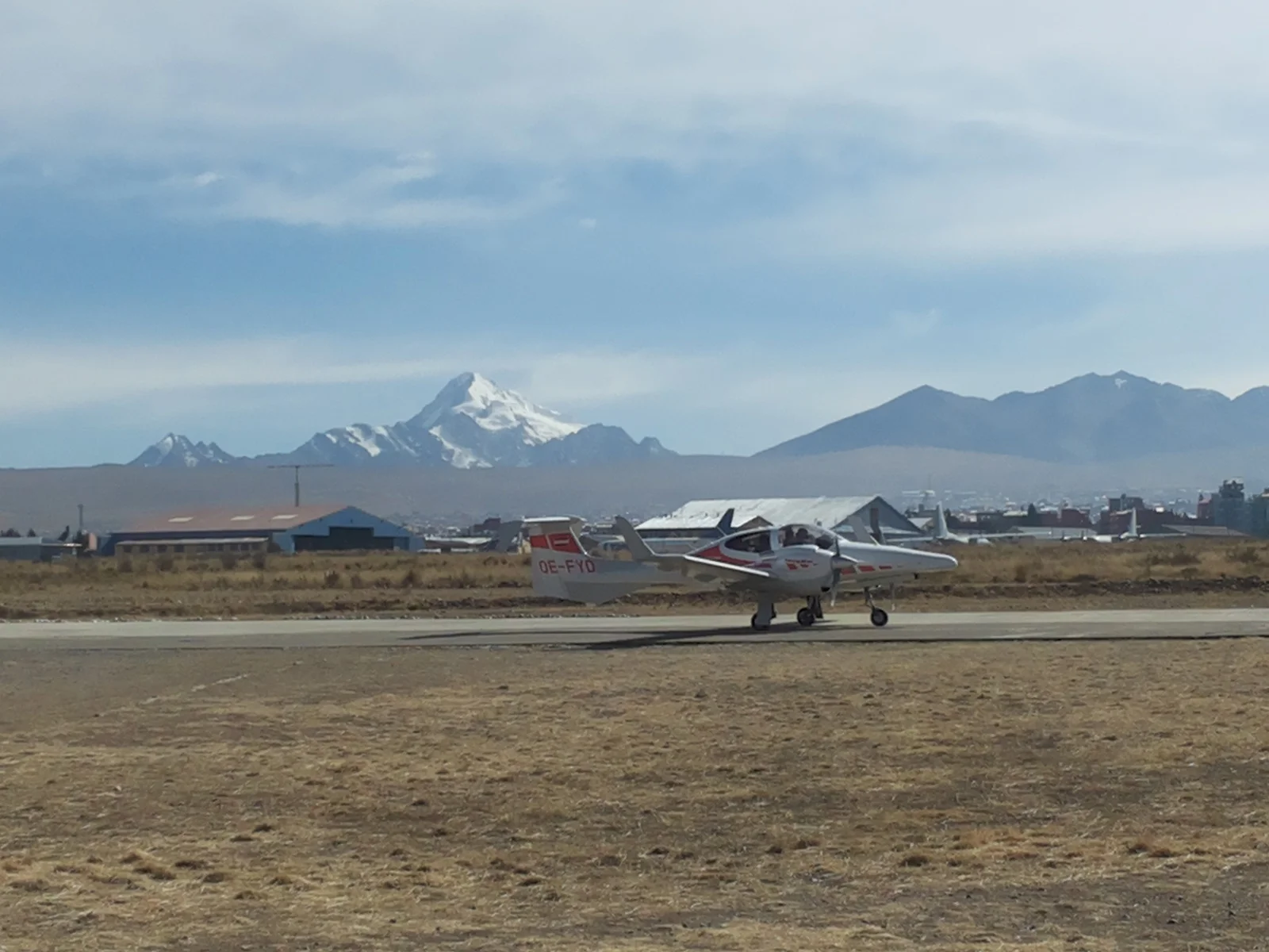 DA42 bei Höhentests in Südamerika, aus dem GAT-Bildarchiv