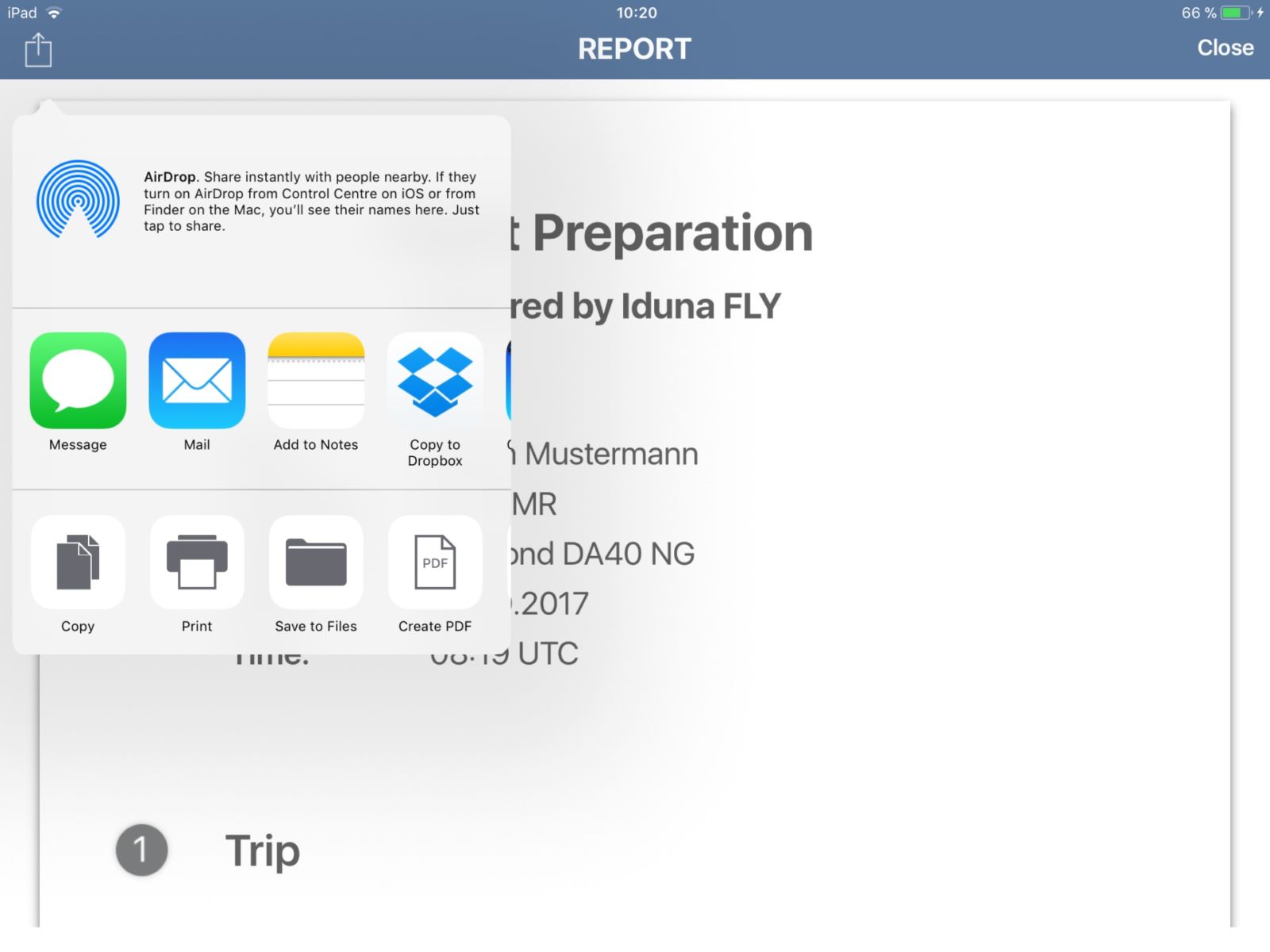 Iduna FLY App